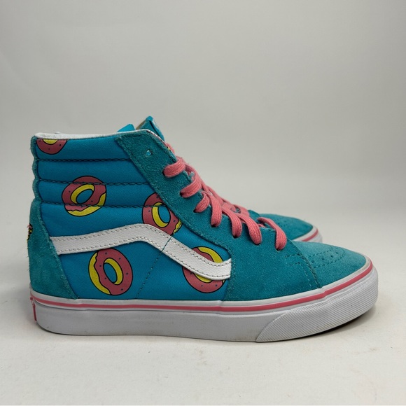 Vans X Odd Future Sk8-Hi Shoes “OF Donut/Scuba Blue” 2023 - Picture 4 of 8